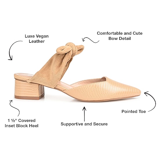 Journee Collection Melora Womens Pointed Closed Toe Mules