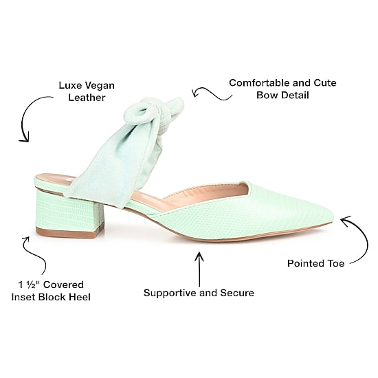 Journee Collection Melora Womens Pointed Closed Toe Mules