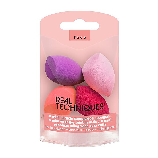 Real Techniques Miracle Mini Complexion Sponge, 4 Count
