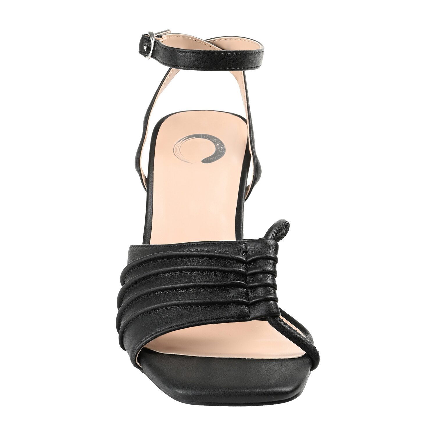 Journee Collection Shillo Womens Round Open Toe Block Heel Pumps