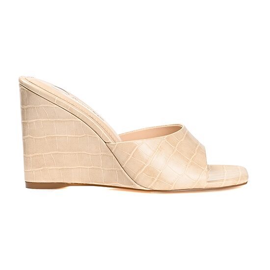 Journee Collection Vivvy Womens Round Open Toe Wedge Heel Pumps