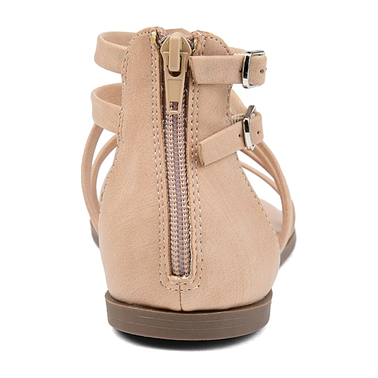 Journee Collection Womens Zailie Criss Cross Strap Flat Sandals