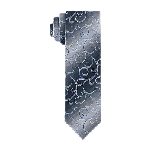 Van Heusen Shaded Scroll Tie In Blue