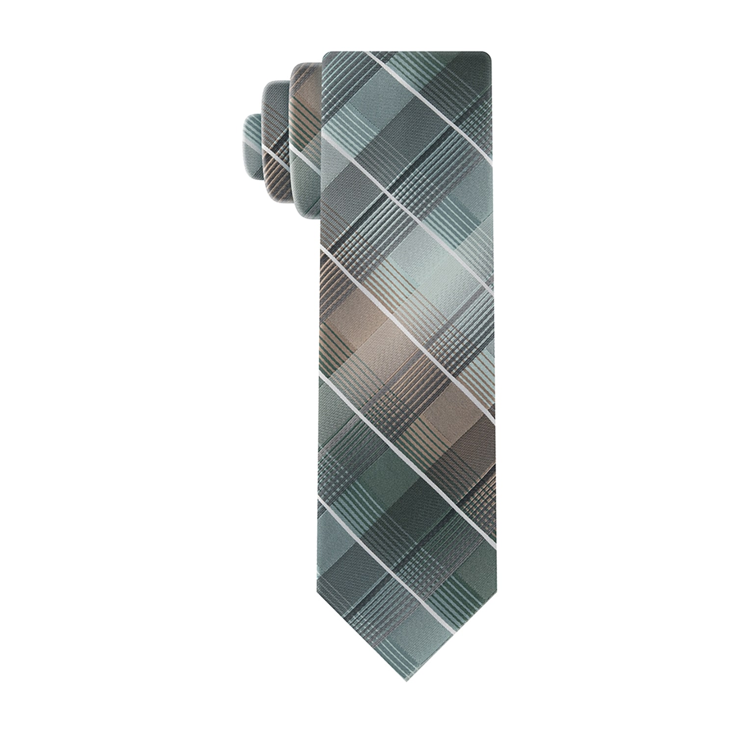 Van Heusen Shaded Plaid Tie