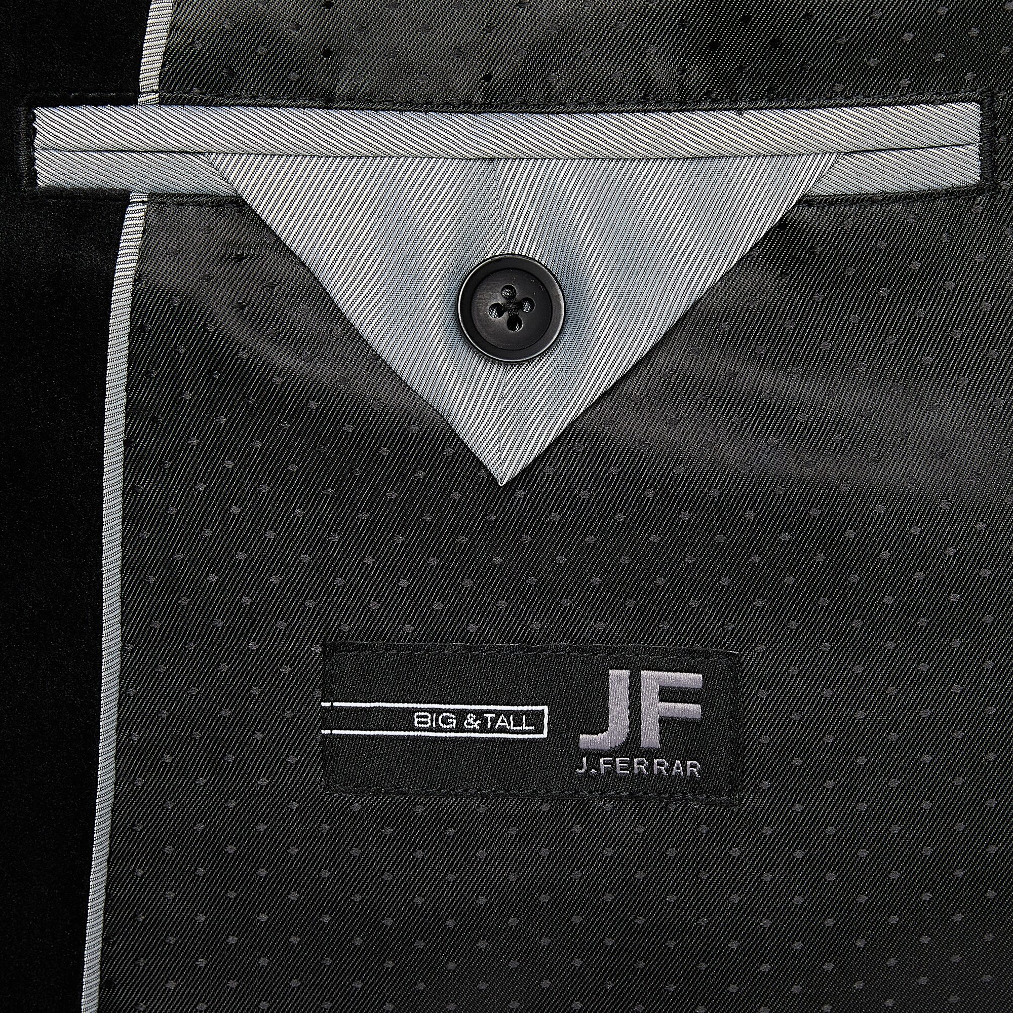 J. Ferrar Paisley Evening Edition Mens Big and Tall Floral Stretch Fabric Regular Fit Tuxedo Jacket