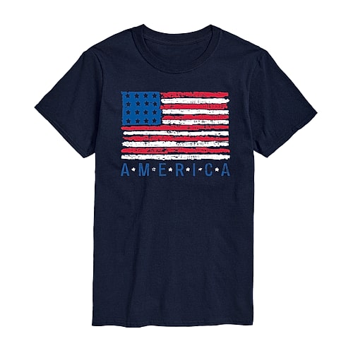 Mens Crew Neck Short Sleeve Classic Fit Big and Tall Graphic T-Shirt, X-large Tall, Blue