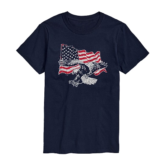 Mens Crew Neck Short Sleeve Classic Fit Big and Tall Graphic T-Shirt