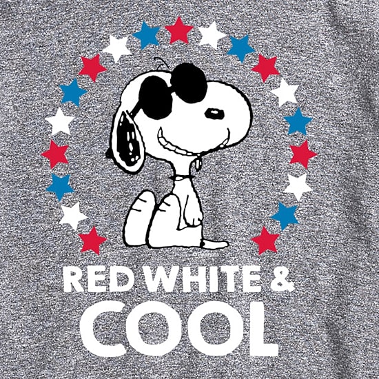 Mens Crew Neck Short Sleeve Classic Fit Peanuts Snoopy Big and Tall Graphic T-Shirt