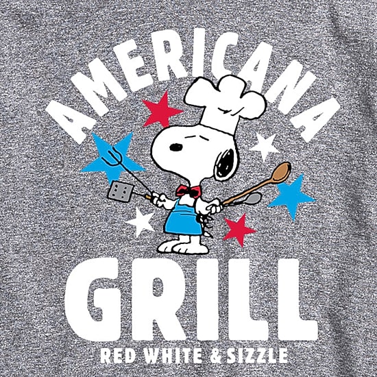 Mens Crew Neck Short Sleeve Classic Fit Peanuts Snoopy Big and Tall Graphic T-Shirt