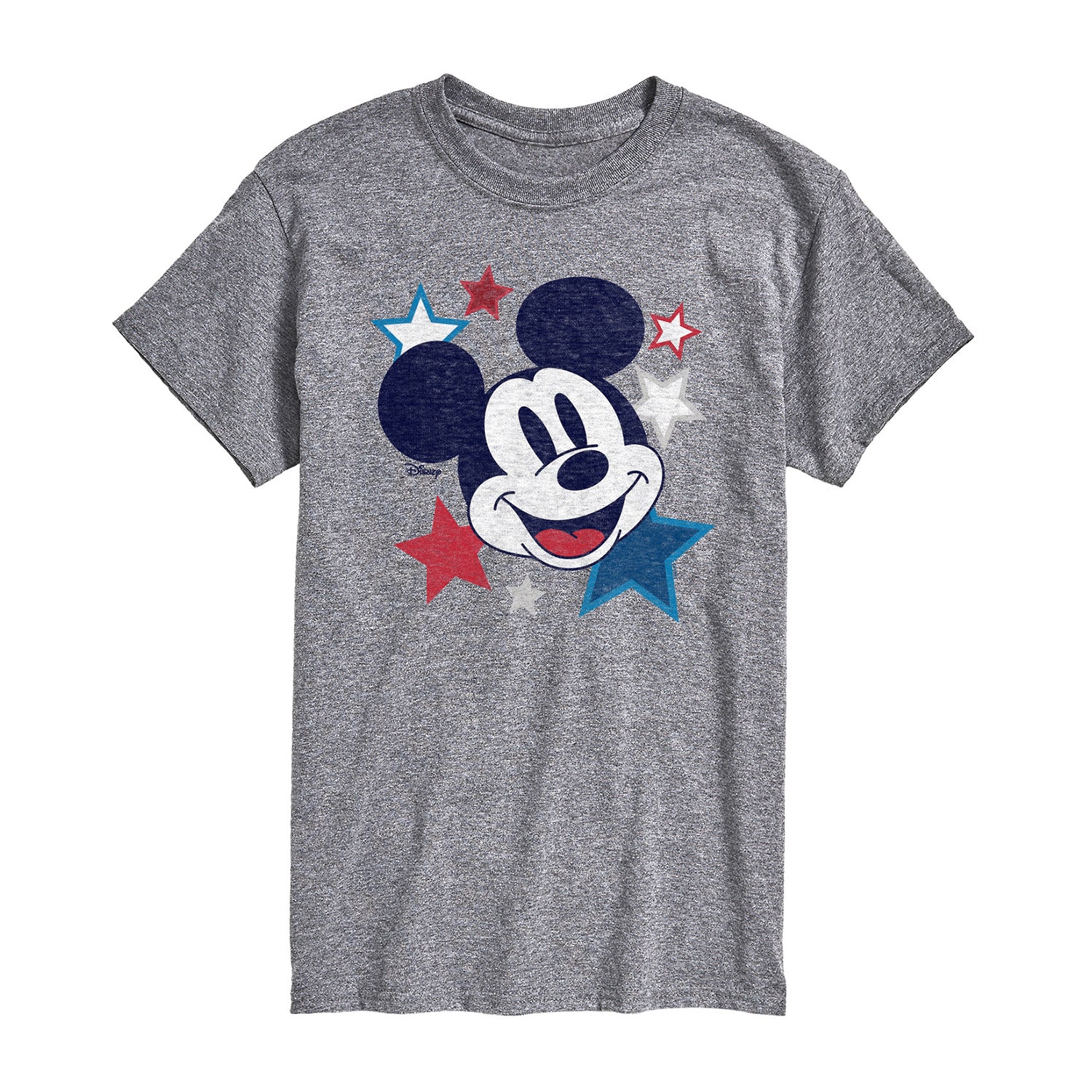 Mens Crew Neck Short Sleeve Classic Fit Mickey Mouse Big and Tall Graphic T-Shirt