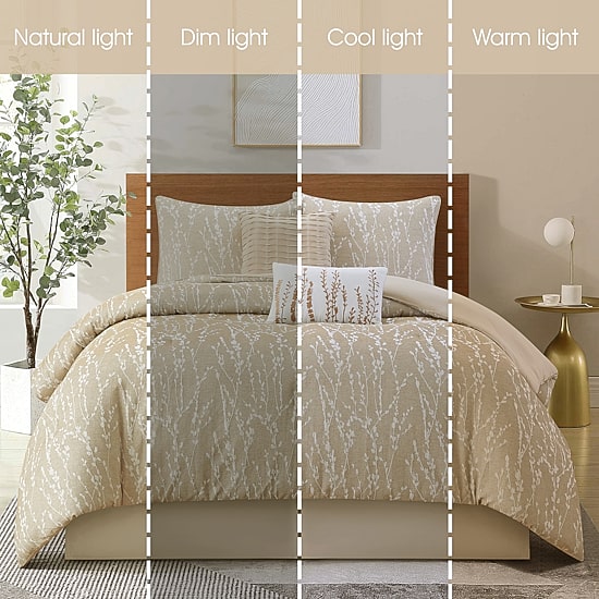 Stratford Park Lileas 6-pc. Floral Lightweight Comforter Set