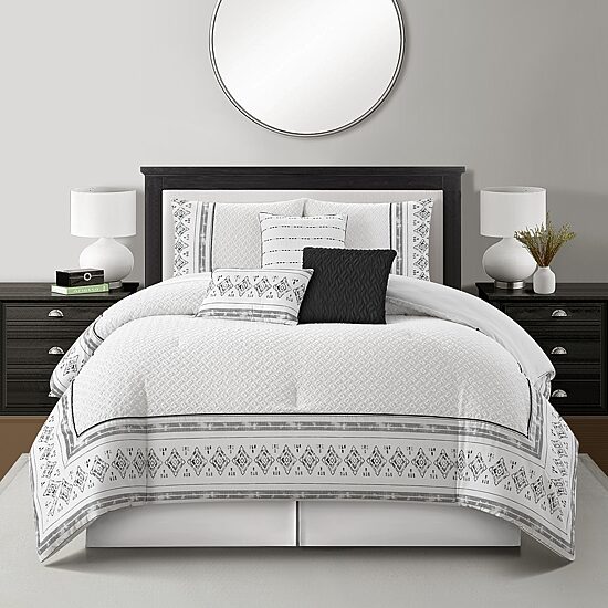 Stratford Park Sheena 7-pc. Geometric Lightweight Comforter Set
