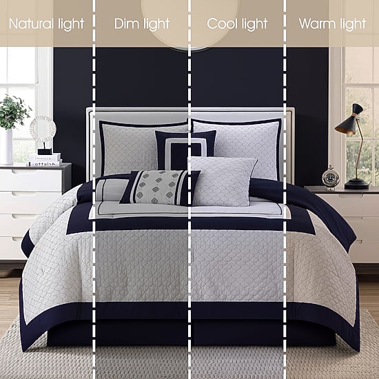 Stratford Park Aileen 7-pc. Geometric Lightweight Comforter Set