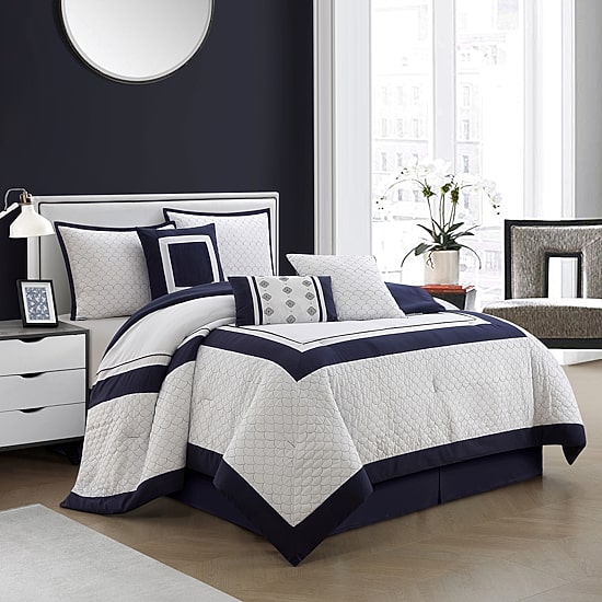 Stratford Park Aileen 7-pc. Geometric Lightweight Comforter Set