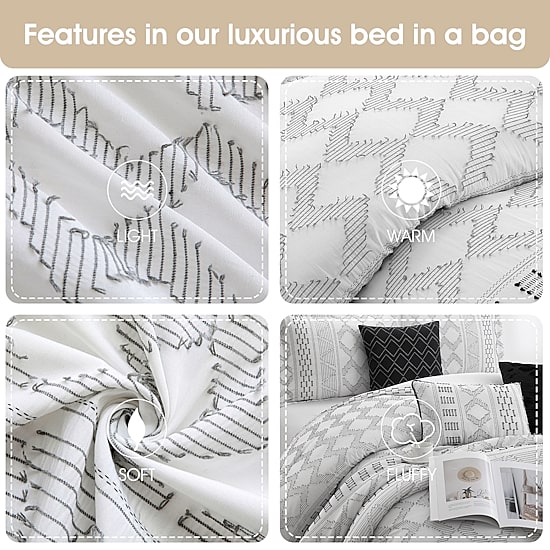 Stratford Park Leana 7-pc. Geometric Lightweight Comforter Set