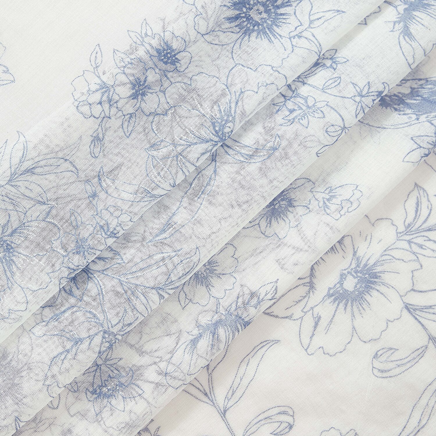 Laura Ashley Barnette Rod Pocket Sheer Set of 4 Curtain Panel