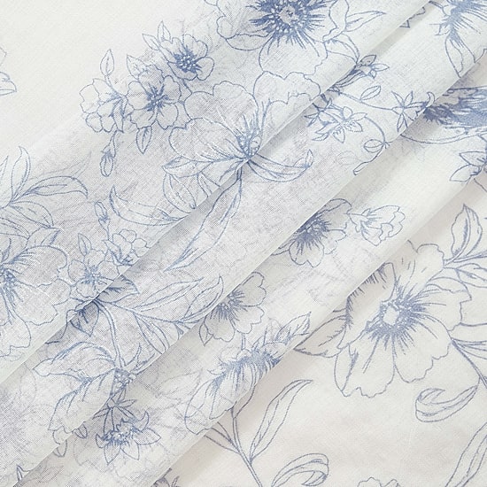 Laura Ashley Barnette Rod Pocket Sheer Set of 4 Curtain Panel