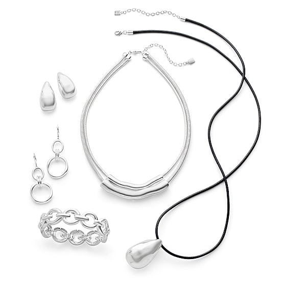 Worthington Silver Tone Womens 17 Inch Strand Necklace