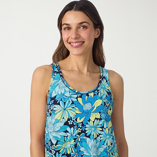 Cuddl Duds Womens Sleeveless Scoop Neck Chemise