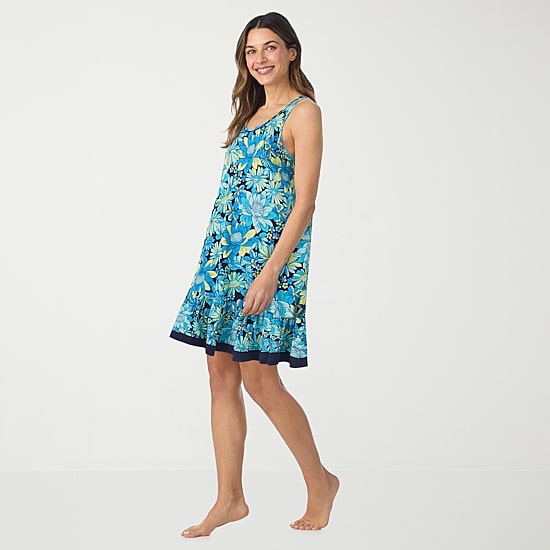 Cuddl Duds Womens Sleeveless Scoop Neck Chemise