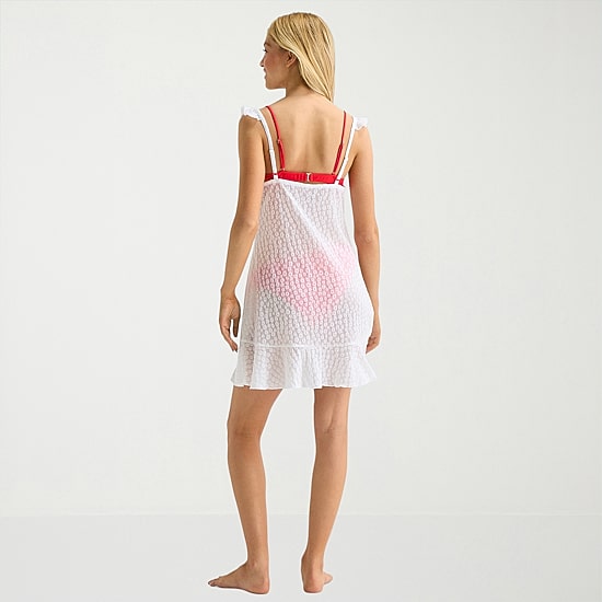 Arizona Womens Floral Floral Juniors Dress Swimsuit Cover-Up