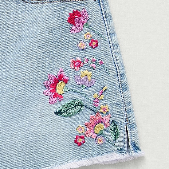 Vanilla Star Big Kid Girls Denim Short