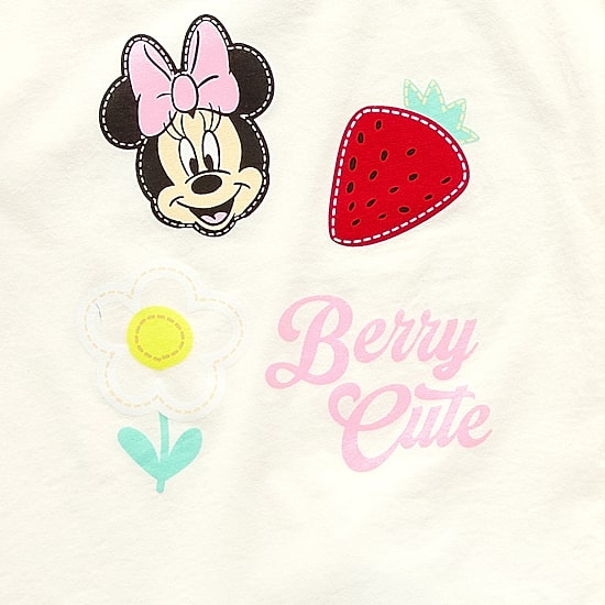 Disney Collection Little & Big Kid Girls French Terry Minnie Mouse Skort Set