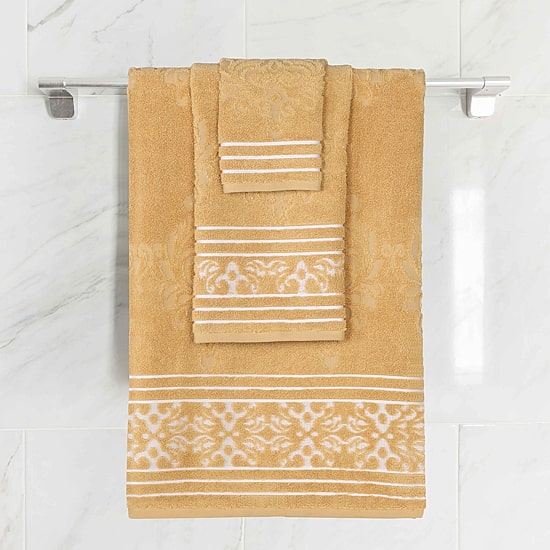 SUPERIOR® Sadie Zero Twist Jacquard Cotton 3-pc. Quick Dry Bath Towel Set