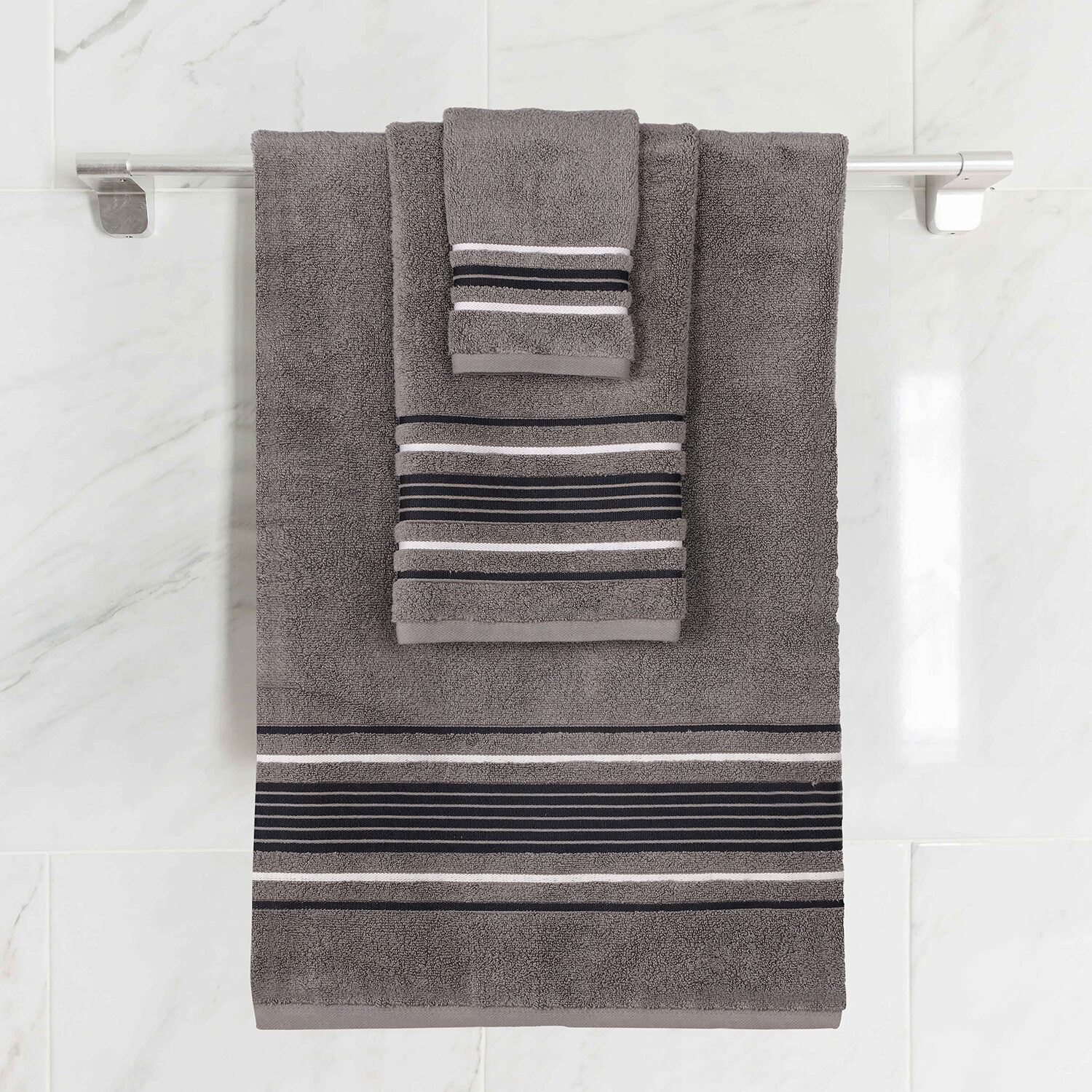 SUPERIOR® Sadie Zero Twist Solid Cotton 3-pc. Quick Dry Bath Towel Set