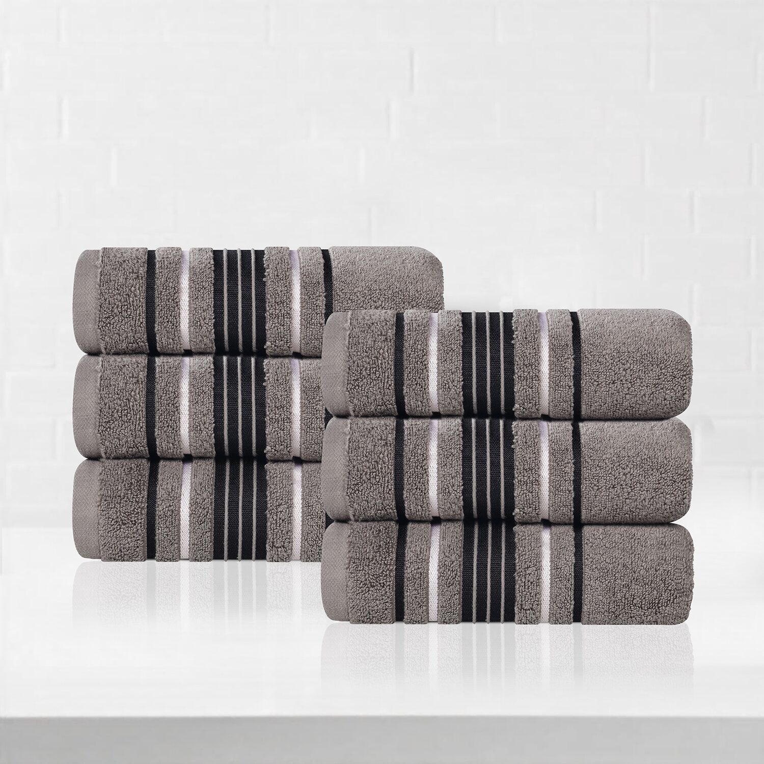 SUPERIOR® Sadie Zero Twist Solid Cotton 6-pc. Hand Towel