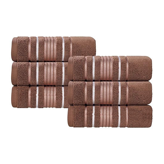 SUPERIOR® Sadie Zero Twist Solid Cotton 6-pc. Hand Towel