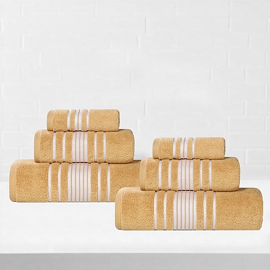 SUPERIOR® Sadie Zero Twist Solid Cotton 6-pc. Quick Dry Bath Towel Set
