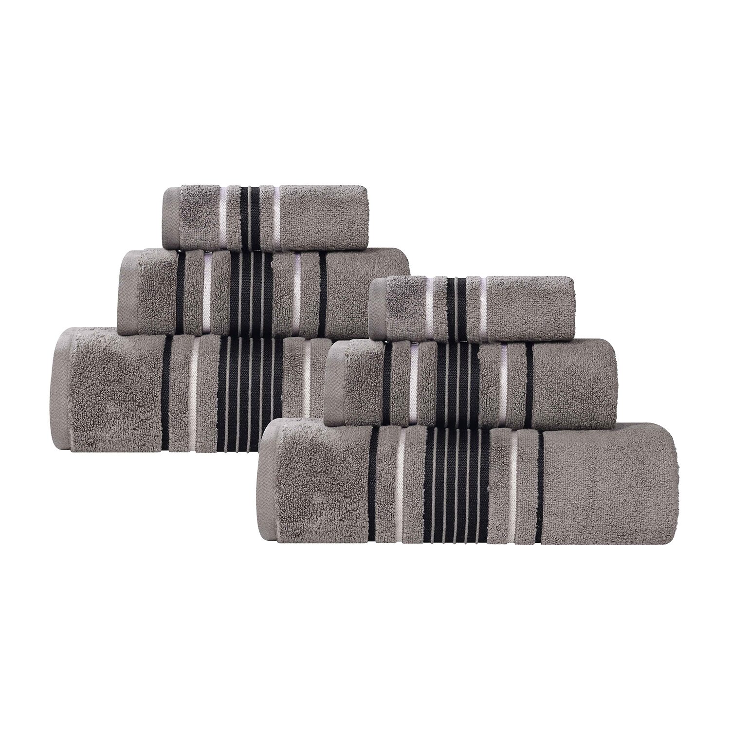 SUPERIOR® Sadie Zero Twist Solid Cotton 6-pc. Quick Dry Bath Towel Set