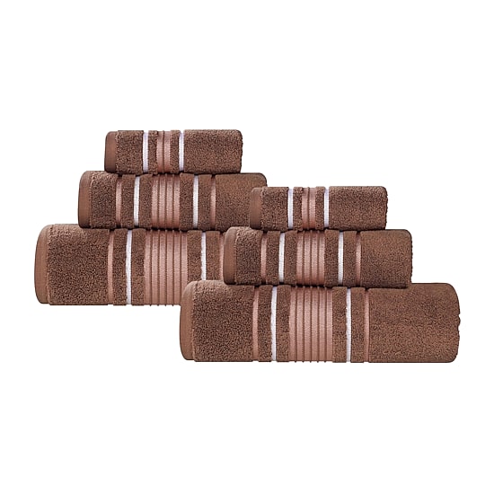 SUPERIOR® Sadie Zero Twist Solid Cotton 6-pc. Quick Dry Bath Towel Set