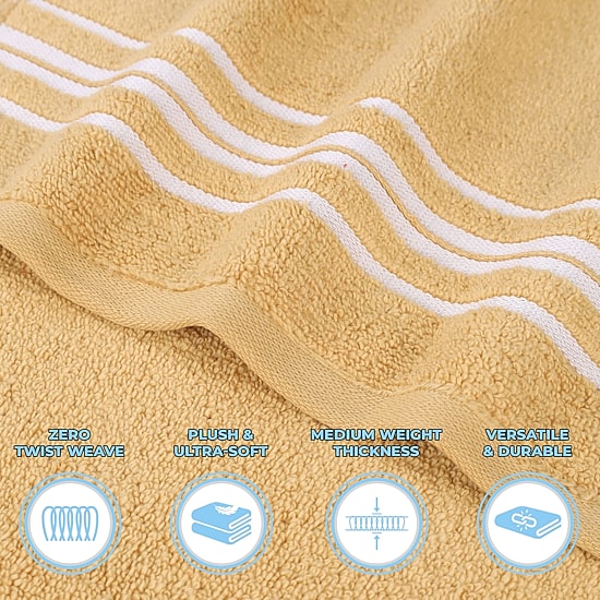 SUPERIOR® Sadie Zero Twist Solid Cotton 6-pc. Quick Dry Bath Towel Set