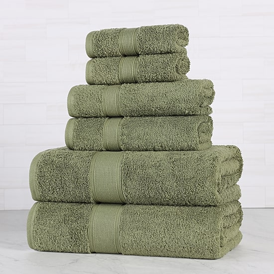 SUPERIOR® Oregon 100% Organic Cotton 6-pc. Bath Towel Set