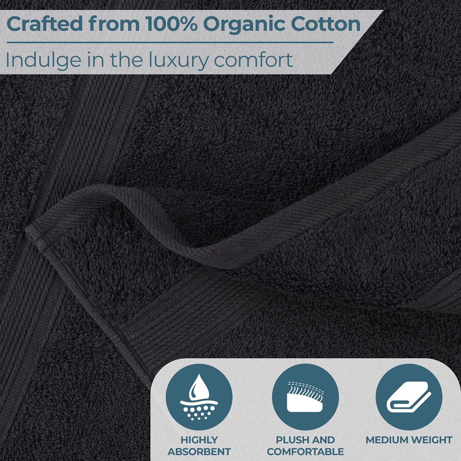SUPERIOR® Oregon 100% Organic Cotton -pc. Bath Towel Set