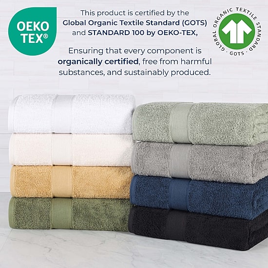 SUPERIOR® Oregon 100% Organic Cotton 12-pc. Bath Towel Set