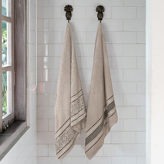 SUPERIOR® Sadie Zero Twist Jacquard Solid Cotton 2-pc. Bath Sheet