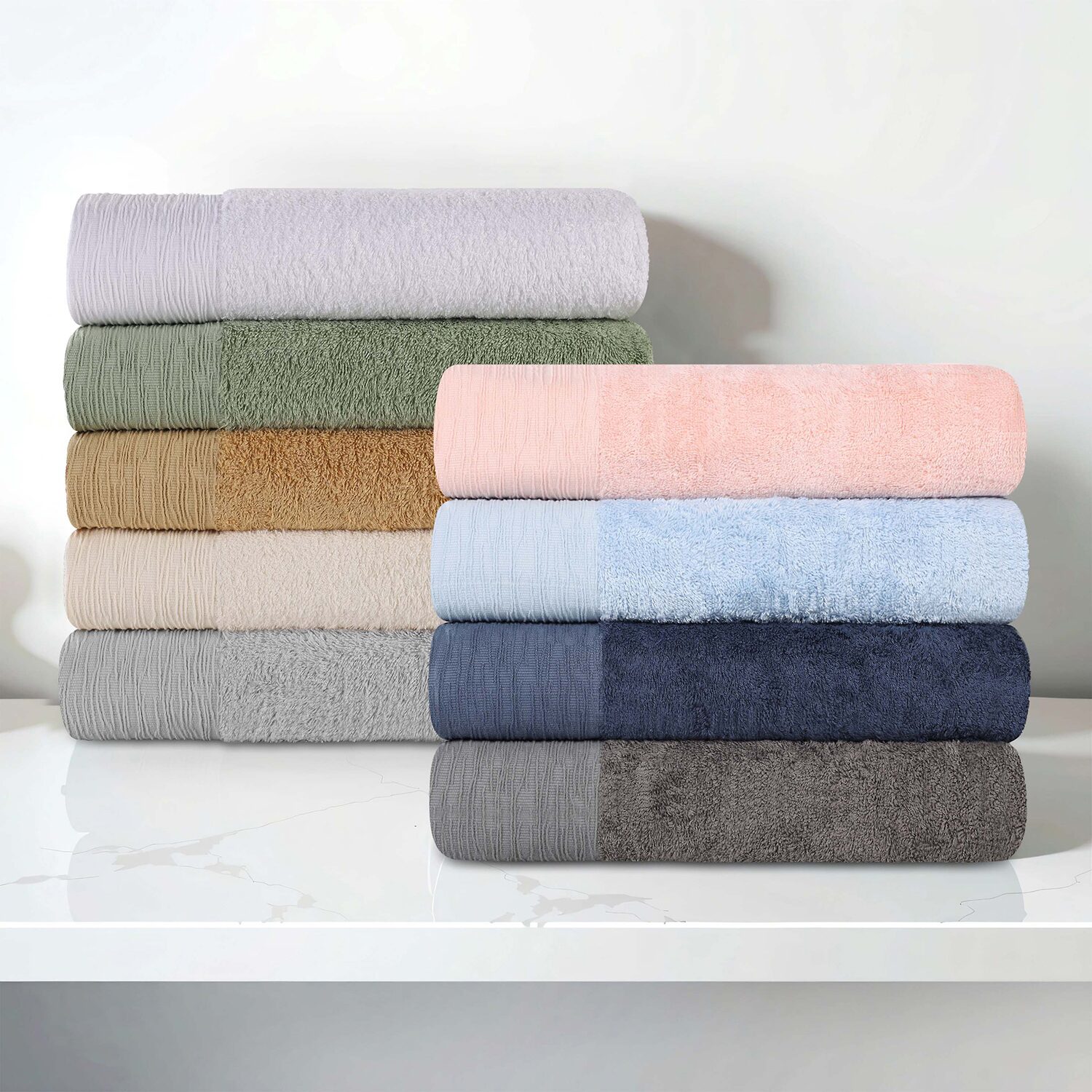 SUPERIOR® Sera Hypoallergenic Rayon From Bamboo -pc. Bath Towel Set