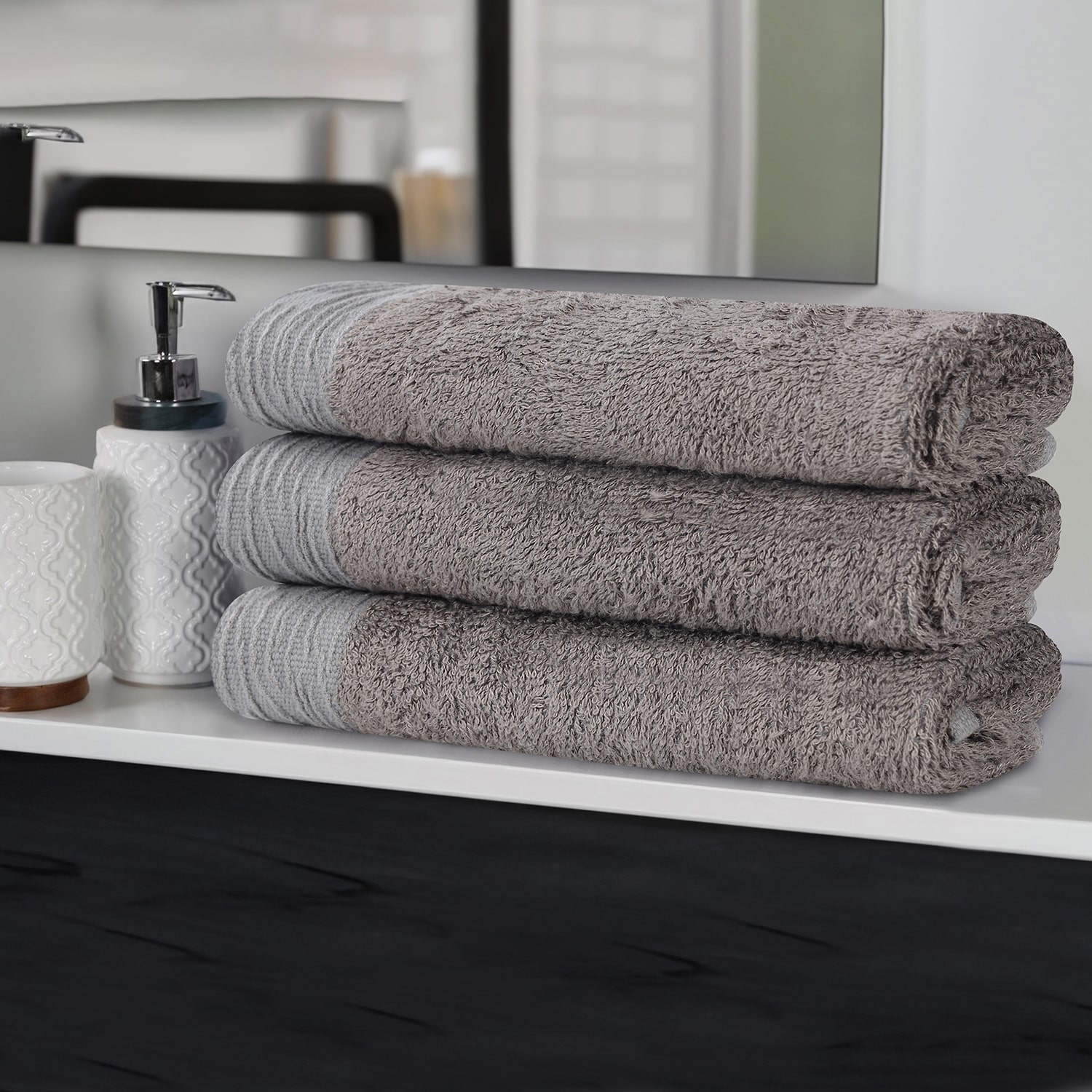 SUPERIOR® Sera Hypoallergenic Rayon From  Bamboo 3-pc. Quick Dry Bath Towel Set