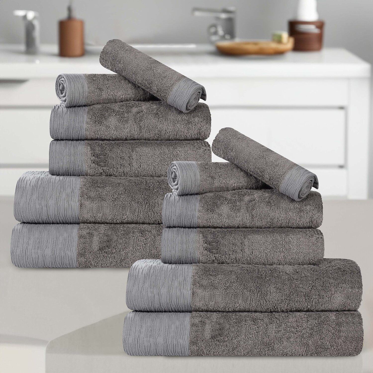 SUPERIOR® Sera Hypoallergenic Rayon From Bamboo 12-pc. Bath Towel Set