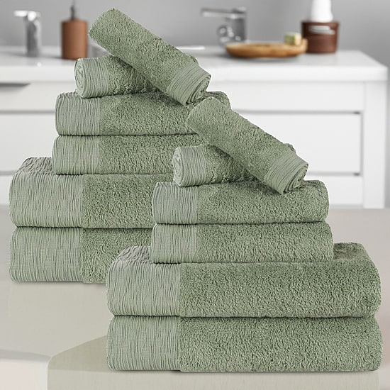 SUPERIOR® Sera Hypoallergenic Rayon From Bamboo 12-pc. Bath Towel Set