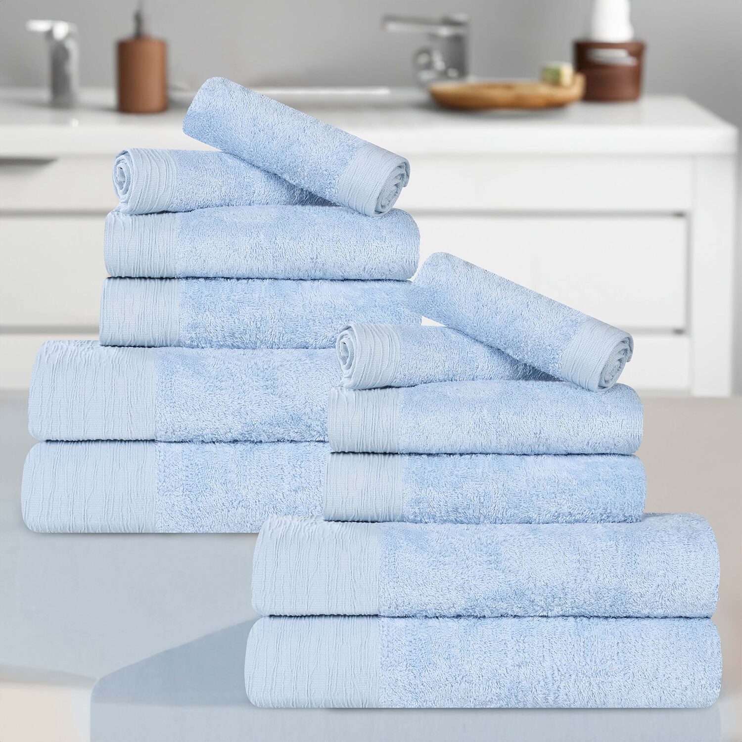 SUPERIOR® Sera Hypoallergenic Rayon From Bamboo 12-pc. Bath Towel Set