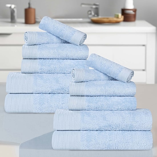 SUPERIOR® Sera Hypoallergenic Rayon From Bamboo 12-pc. Bath Towel Set