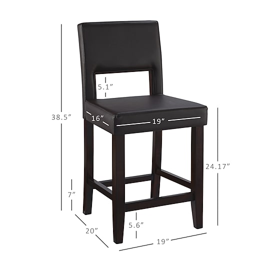 Vega Counter-Height Upholstered Barstool