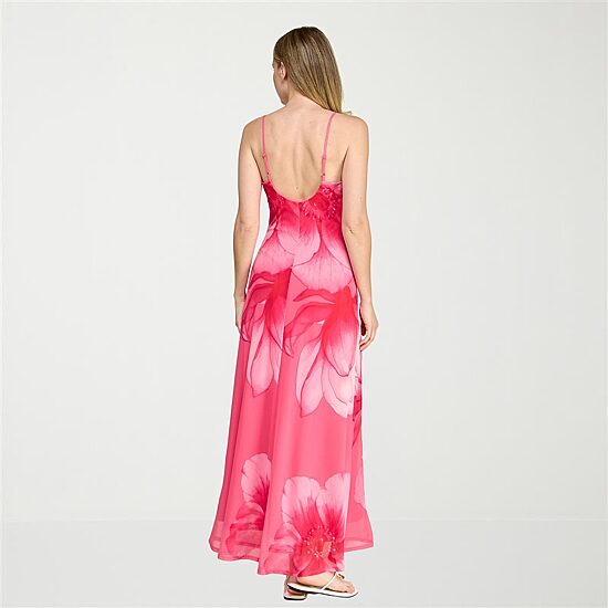 Trixxi Womens Juniors Sleeveless Floral Slip Dress