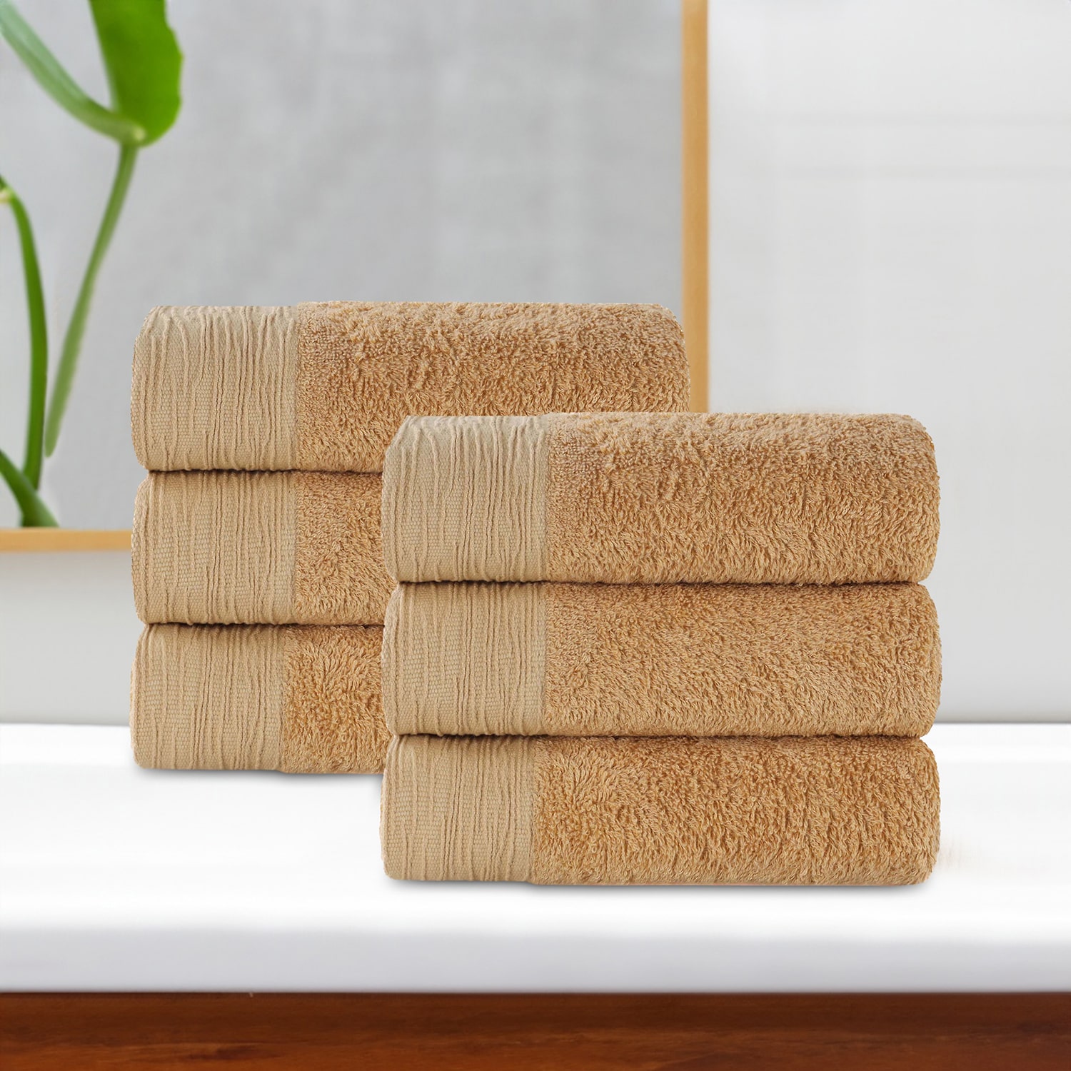SUPERIOR® Sera Hypoallergenic Rayon From  Bamboo 6-pc. Hand Towel