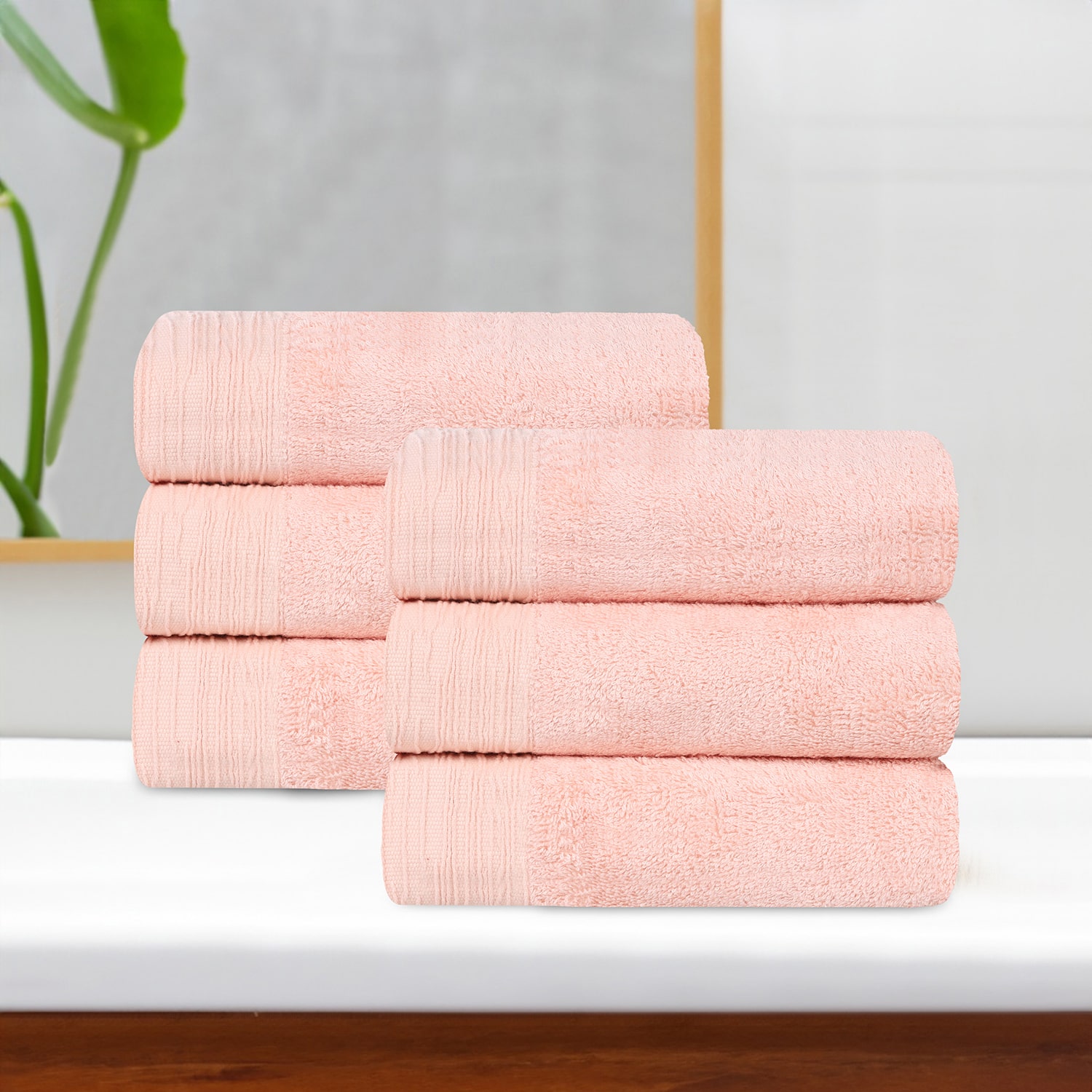SUPERIOR® Sera Hypoallergenic Rayon From  Bamboo 6-pc. Hand Towel