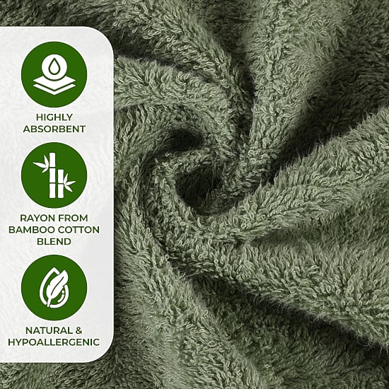 SUPERIOR® Sera Hypoallergenic Rayon From Bamboo 12-pc. Bath Towel Set